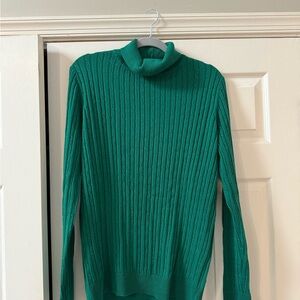 Kim Rogers Green Cowl Neck Sweater


P1
